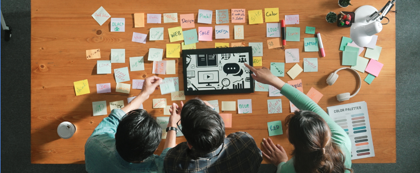 Equipo creando un content framework